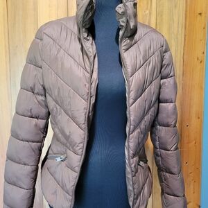 Women's Brown Quilted Jacket